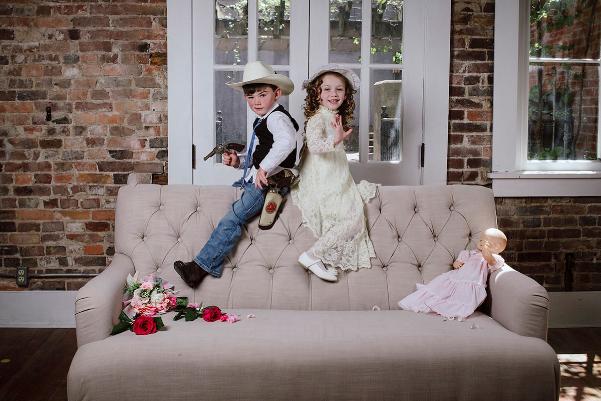 Vintage Childrens Photoshoot Silly Full